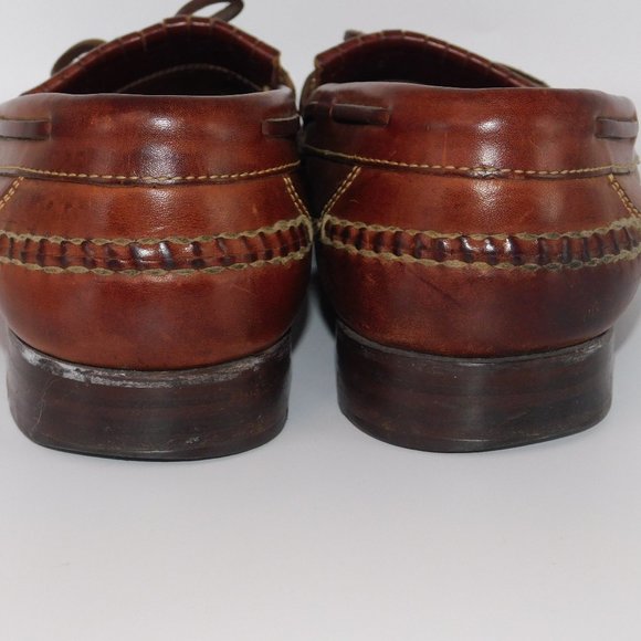Cole Haan Country Slip On Brown Leather Loafer With Tassels Size 8.5
